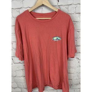 Ocean Coast Mens Tee Shirt Short Sleeve Salmon Fis